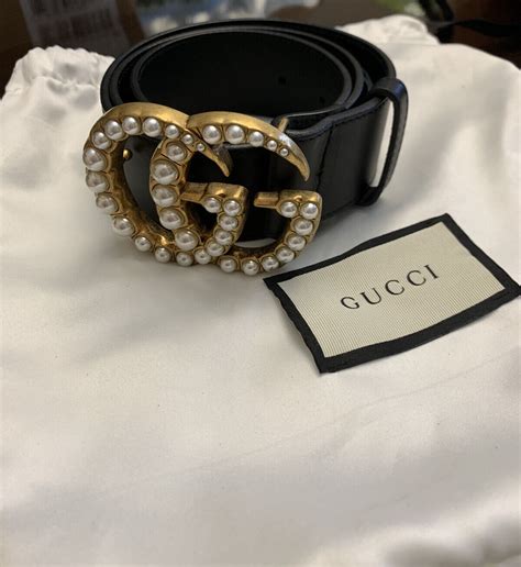 gucci pearl belt price|gucci pearl belt small.